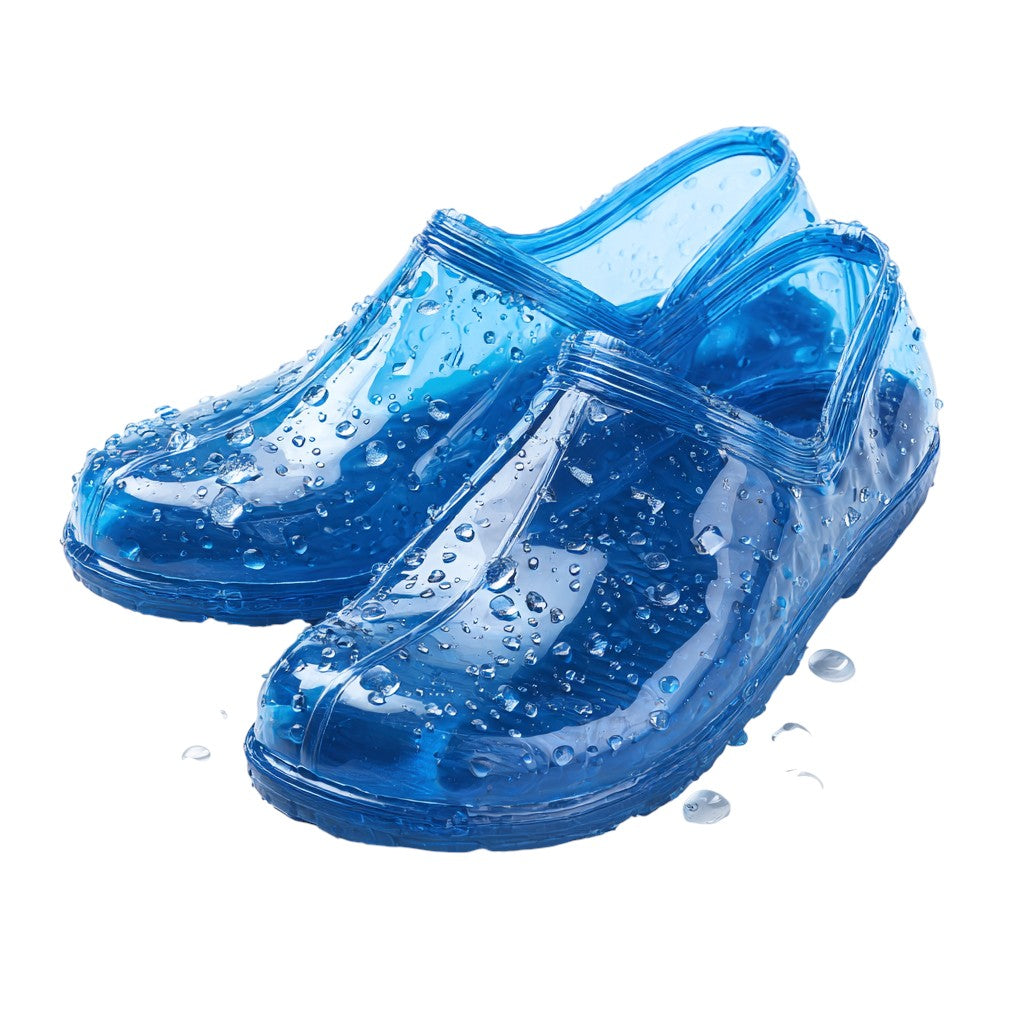 Vrynt Waterproof Heavy-Duty PE Shoe Covers