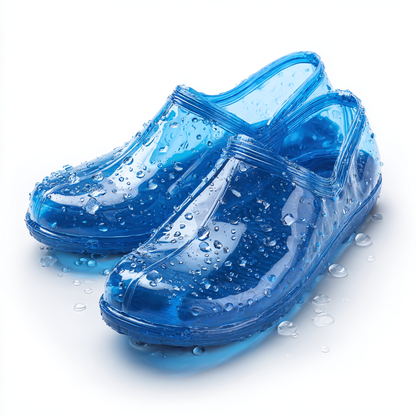Vrynt Waterproof Heavy-Duty PE Shoe Covers